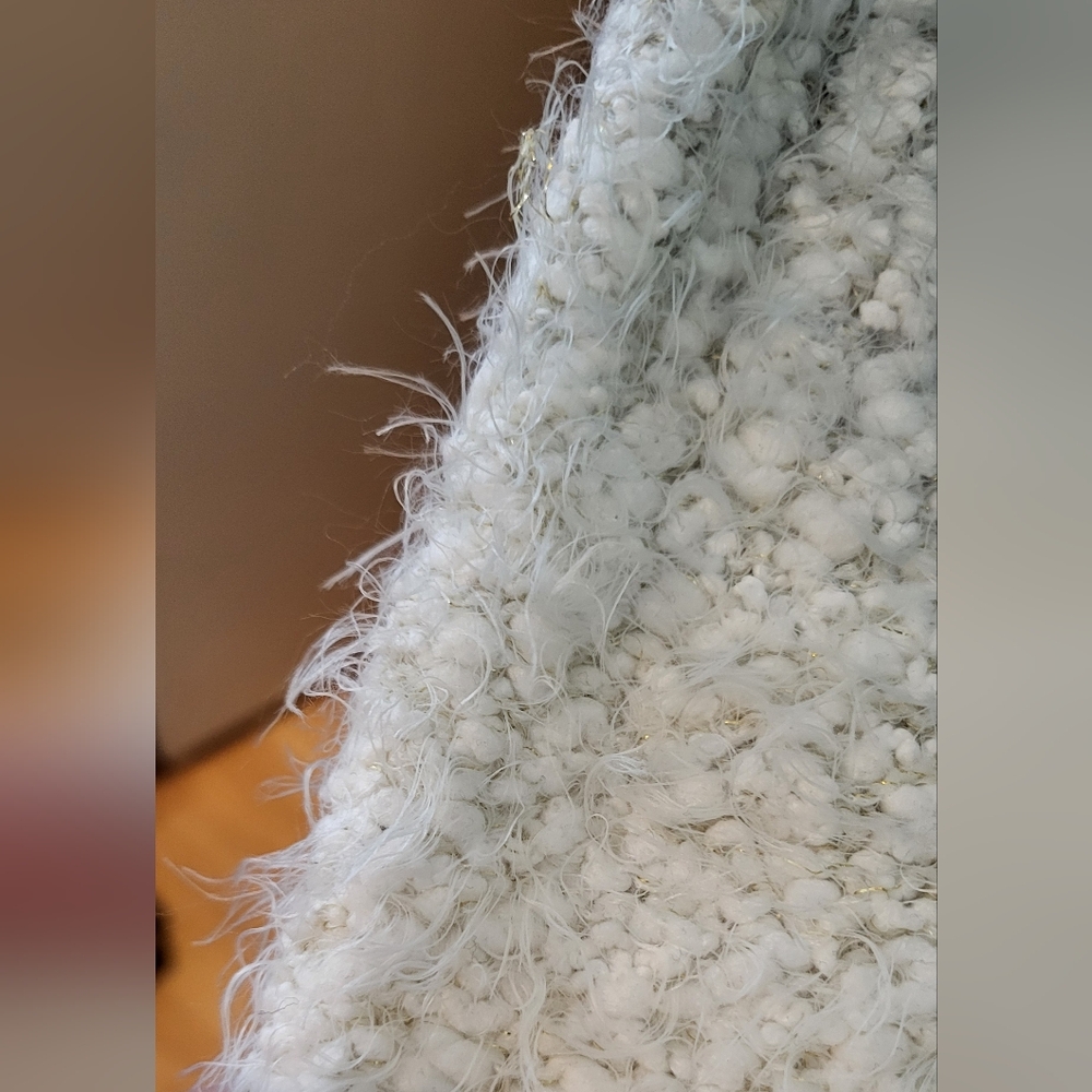 Ruby Moon Gray And Cream Open-Front Cardigan - image 5